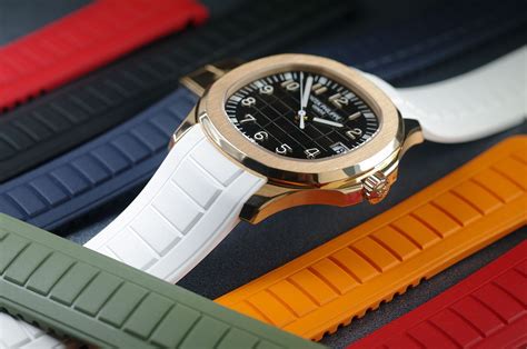 rainbow patek philippe|patek philippe aquanaut rubber strap.